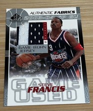 2003-04 UD SP Authentic Fabrics Jersey #SF-J Steve Francis Houston Rockets.