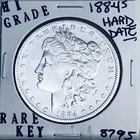 1884 S MORGAN SILVER DOLLAR HI GRADE GENUINE U.S. MINT RARE KEY COIN 8795