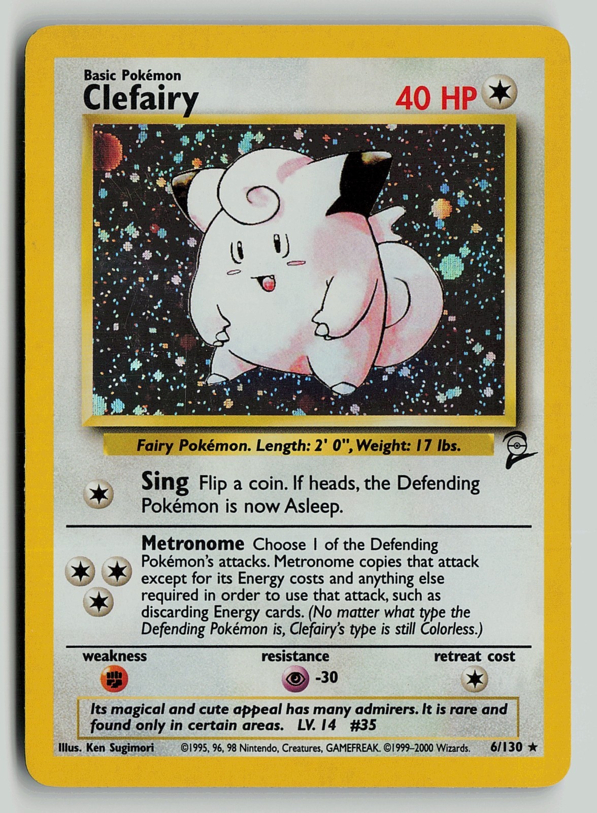 Clefairy - Base Set 2 (BS2) 6/130 Pokemon