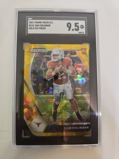 2021 Panini Prizm D.P. #131 Sam Ehlinger Gold ICE SGC 9.5 POP 1 None Higher