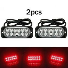High intensity 2X Rear Red Fog Light 12 LEDs 12V~24V for Truck Car Van Bus