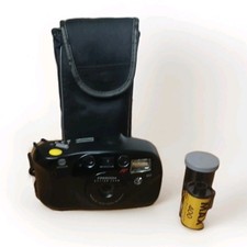 Minolta Freedom Action Zoom AF QD Point  Shoot 35mm Film Camera W Film  Case