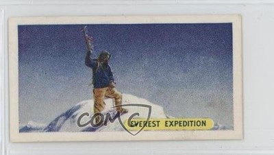 1957 Junior Service Famous Sports Records Blue Back Sir Edmund Hillary #25 11bd