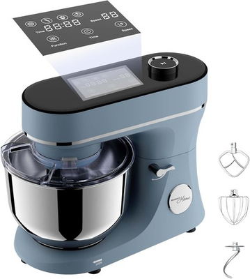 #ad Magnavox Home 6.3 qt Digital Touchscreen Stand Mixer 11 Speeds Blue $100.00