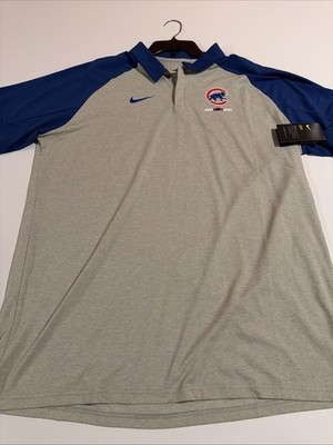 Nike MLB Chicago Cubs Legacy Raglan Sz XL N911 Baseball Polo Men s NWT