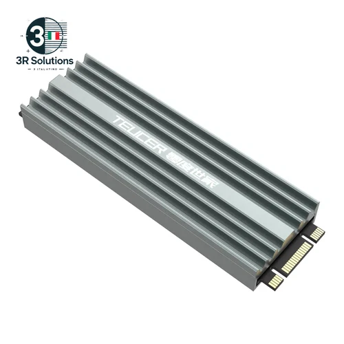 TEUCER Dissipatore SSD M.2 NVME 2280 per PS5 E PC Desktop Con Pad Termico