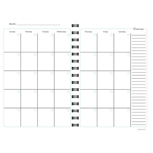 Kahootie Co. Weekly Planner 6" x 9" Navy Stripe (ITKWNS) - Picture 3 of 7
