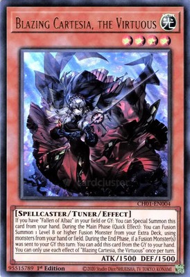 Yu-Gi-Oh! - Blazing Cartesia, the Virtuous CH01-EN004 Karte TCG The Chronicles