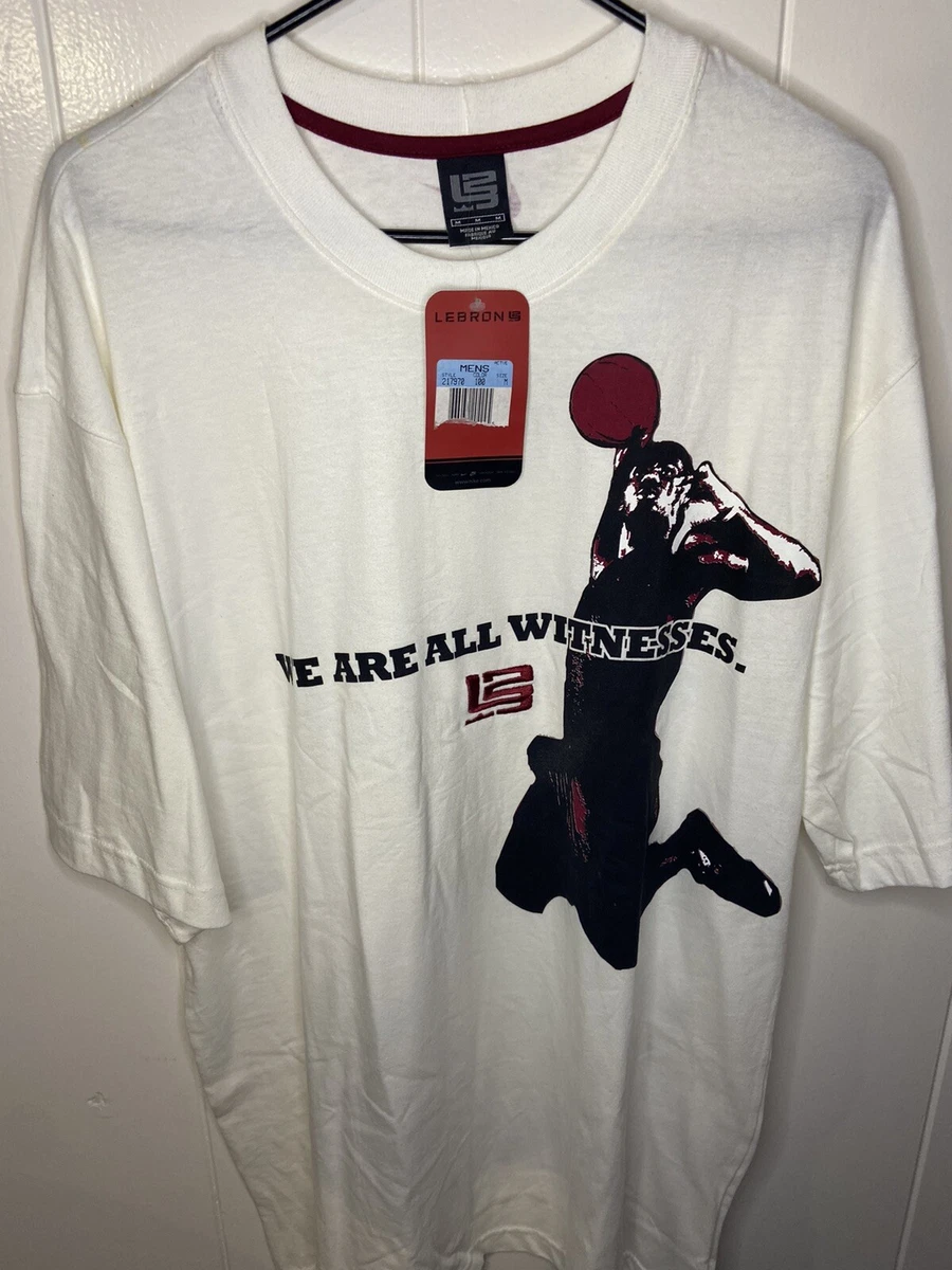 Vintage Nike WITNESS T-Shirt Lebron James Sz XL