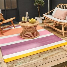 THE RUGS Reversible Waterproof Outdoor Rugs Rainbow Collection