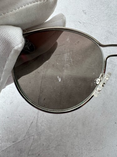 Prada SPR 62S Pilotenbrille silbergraues Gestell authentisch Italien Designer - Bild 9 von 11