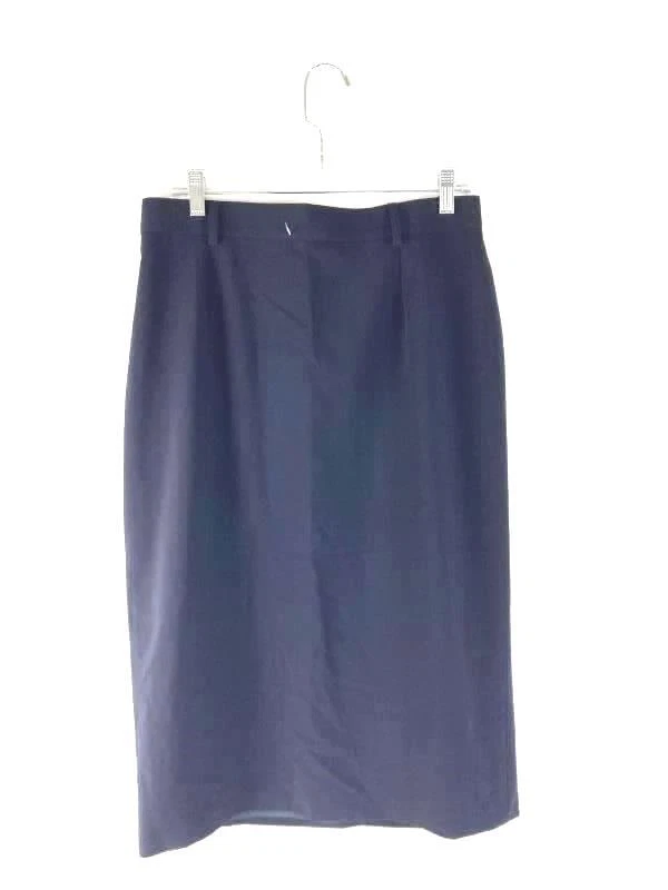 Lucia Midi Skirt Women's Euro Size 42 US Size 10 Navy Blue Straight Fit |  eBay