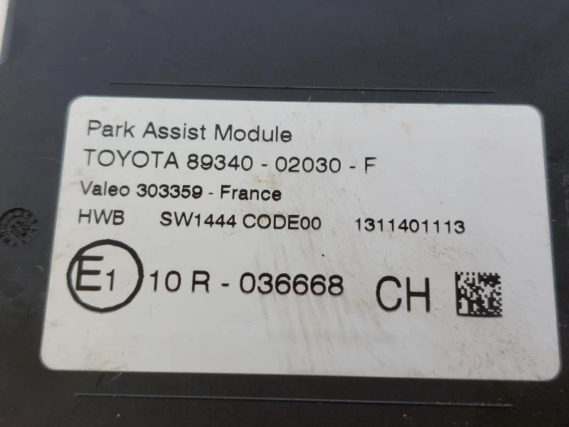 8934002030F CENTRALINA SENSORI PARCHEGGIO TOYOTA AURIS (E18) 1.8 B 16V AUT 100CV - Immagine 3 di 3