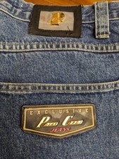 Vtg 90s Y2K Paco Club Jeans 36x34 Bling Baggy Tapered Wide Grunge Skater Hip Hop