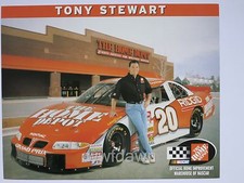 TONY STEWARD Autograph Card 1999 (NASCAR) Hero Card