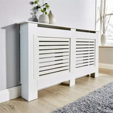 100cm High Radiator Cover Modern MDF Wood Grill Shelf Cabinet House Heater Cover