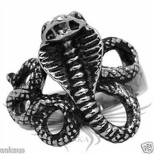Fashion No Stone Cobra Snake Shaped Ring 5 6 7 8 9 10 Tk1428