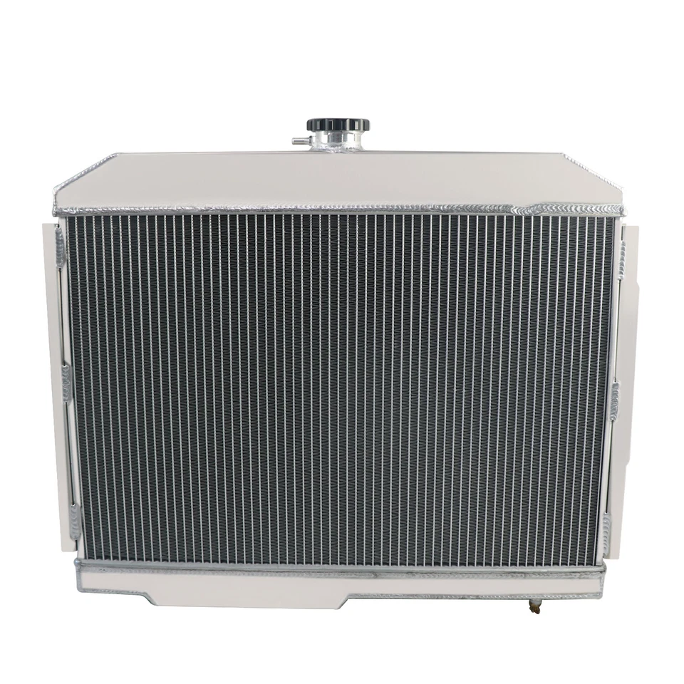 3 Row Radiator+Shroud Fan For 1958-1974 AMC Rambler/Javelin AMX/ SST/ DPL V8 GAS - Imagem 3 de 4