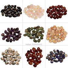 Tumble Gemstones Alphabets Symbol Natural Multi Rune Set Reiki Healing Therapy