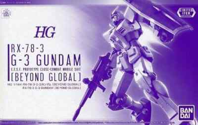 New P-bandai GUNDAM RX78-3 G3 beyond global HG 1/144 Expo limit model kit hobby