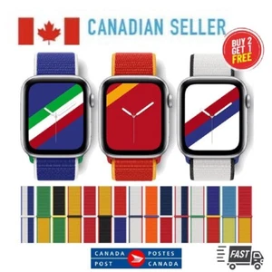 Nylon Woven WORLD CUP!!! Strap Band 38 40 42 44mm for Apple Watch Series