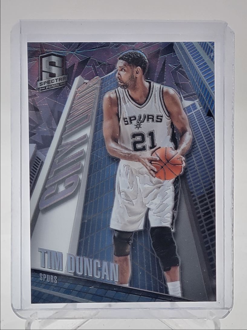 TIM DUNCAN 2015-16 SPECTRA BASKETBALL CITY LIMITS PRIZM SPURS #3 Q3467