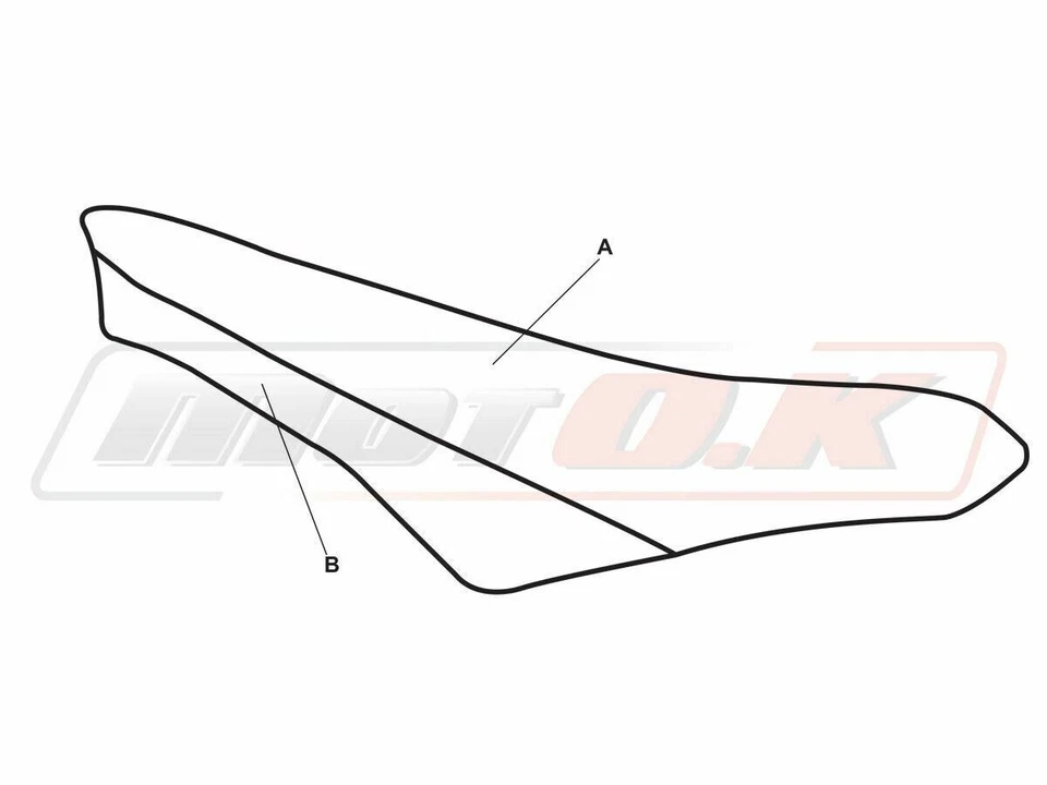 Aprilia SXV RXV 450 550 2007-2013 MotoK design Seat Cover Anti-slip B941 Black Foto 4 de 4
