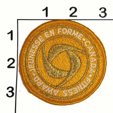 Canada Fitness Awards Patch Jeunesse En Forme Vintage Embroidered
