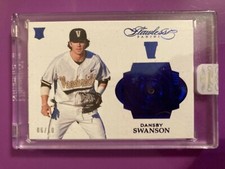 2017 Panini Flawless Dansby Swanson Rookie FACTORY ENCASED Sapphire RC SP #6/10