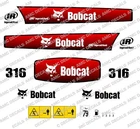 BOBCAT 316 MINI DIGGER DECAL STICKER SET