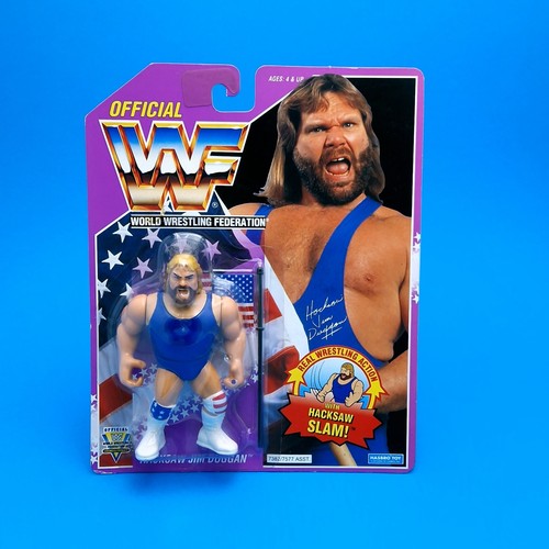 WWF HASBRO  HACKSAW JIM DUGGAN Vintage Figure  MOC...