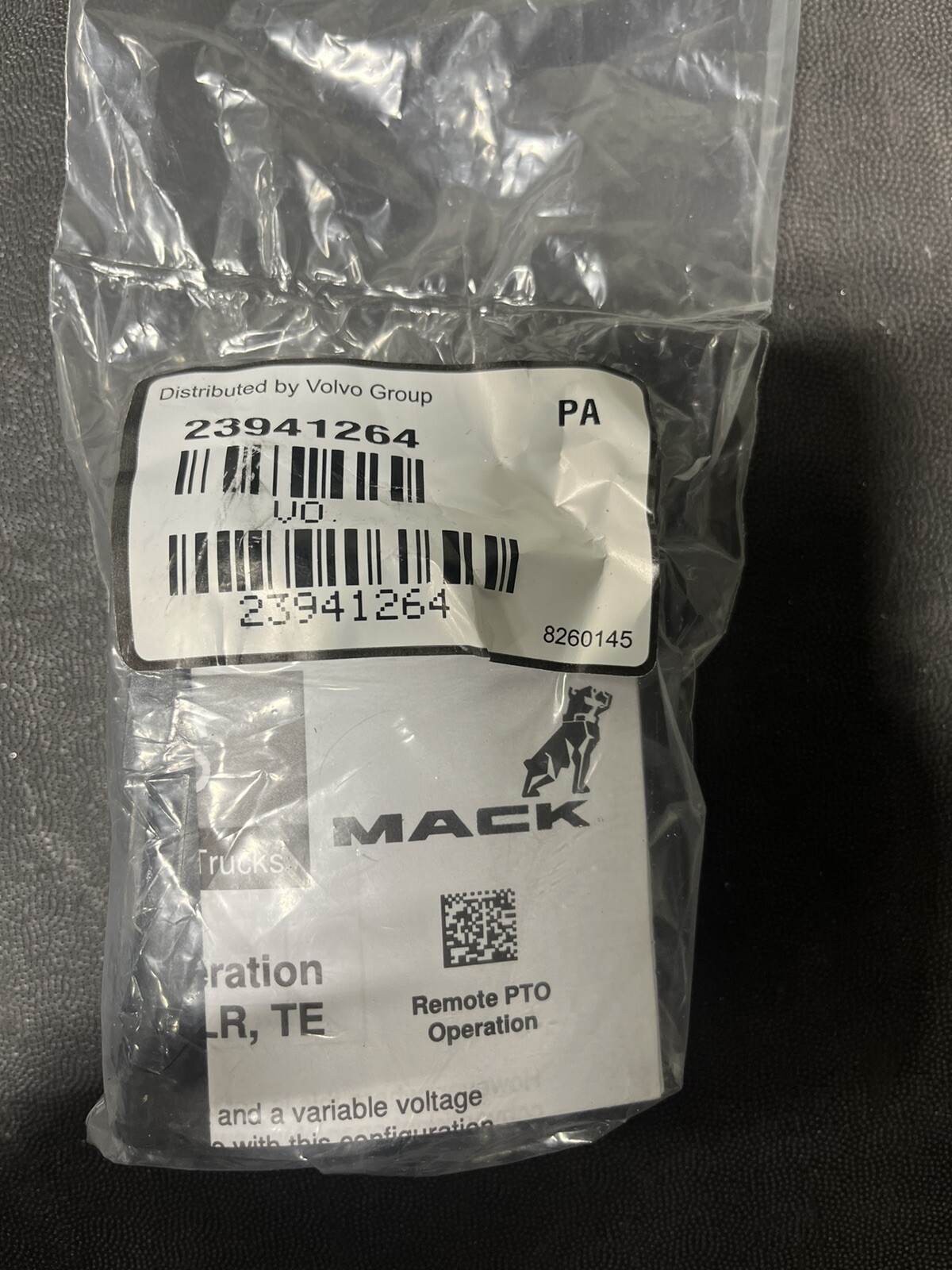 Volvo for Mack SIB Remote PTO Relay Switch for PI AN GR LR TE OEM