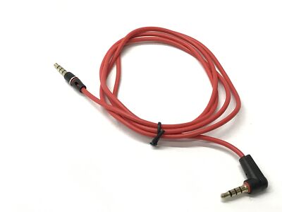 Rot AUX Audio Kabel 3,5mm für SOUND2GO AXESS Bluetooth Lautsprecher