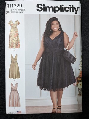 Simplicity R11329 Simplicity R11329 Sewing Pattern Women's Cocktail Dress uncut, 26-32 | eBay