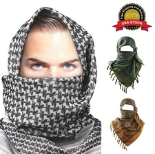 Shemagh Military Army Cotton Heavyweight Arab Tactical Desert Keffiyeh Scarf 42"