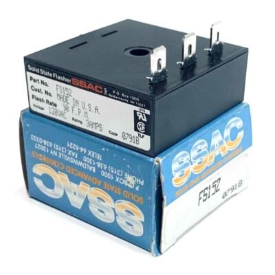 FS152 SSAC Solid State Flasher, 120VAC, 3A, 90FPM