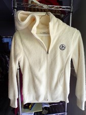 Women's Size Medium Ivory Old Navy Fleece Hoodie