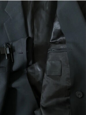 Givenchy U-lock Padlock Lock Wool Blazer 52 IT Slim Fit Givenchy U-lock Padlock Lock Wool Blazer 52 IT Slim Fit
