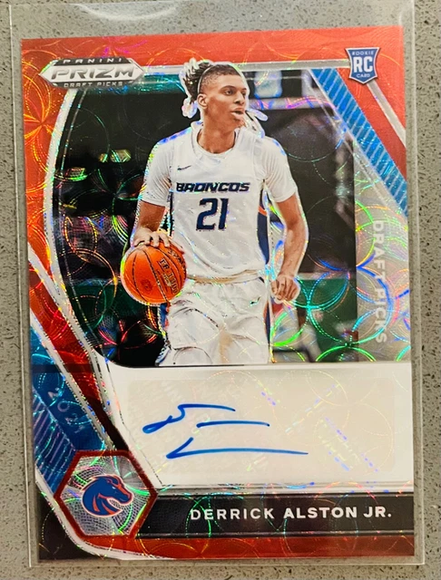 2021-22 Panini Prizm Draft Picks DP-DAJ Derrick Alston Jr. /88 Scope Rookie Auto