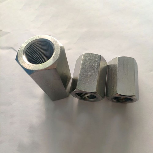 Fine Thread Hex Long Nut Threaded Sockets Connecting Nuts M8 to M20  - Picture 1 of 4