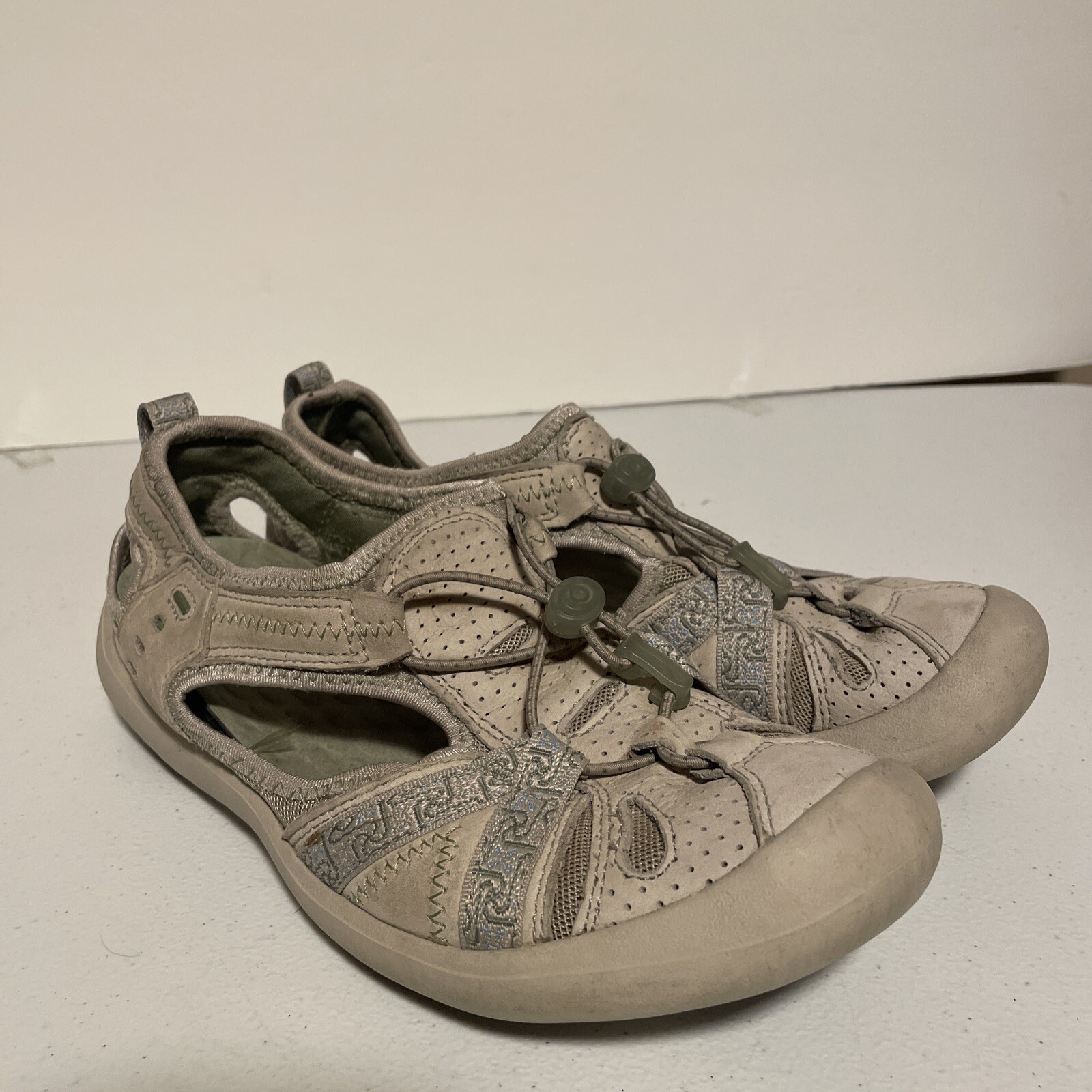 Clarks Womens Privo Tan / Gray Sandal Trail Hiking Wa… Gem