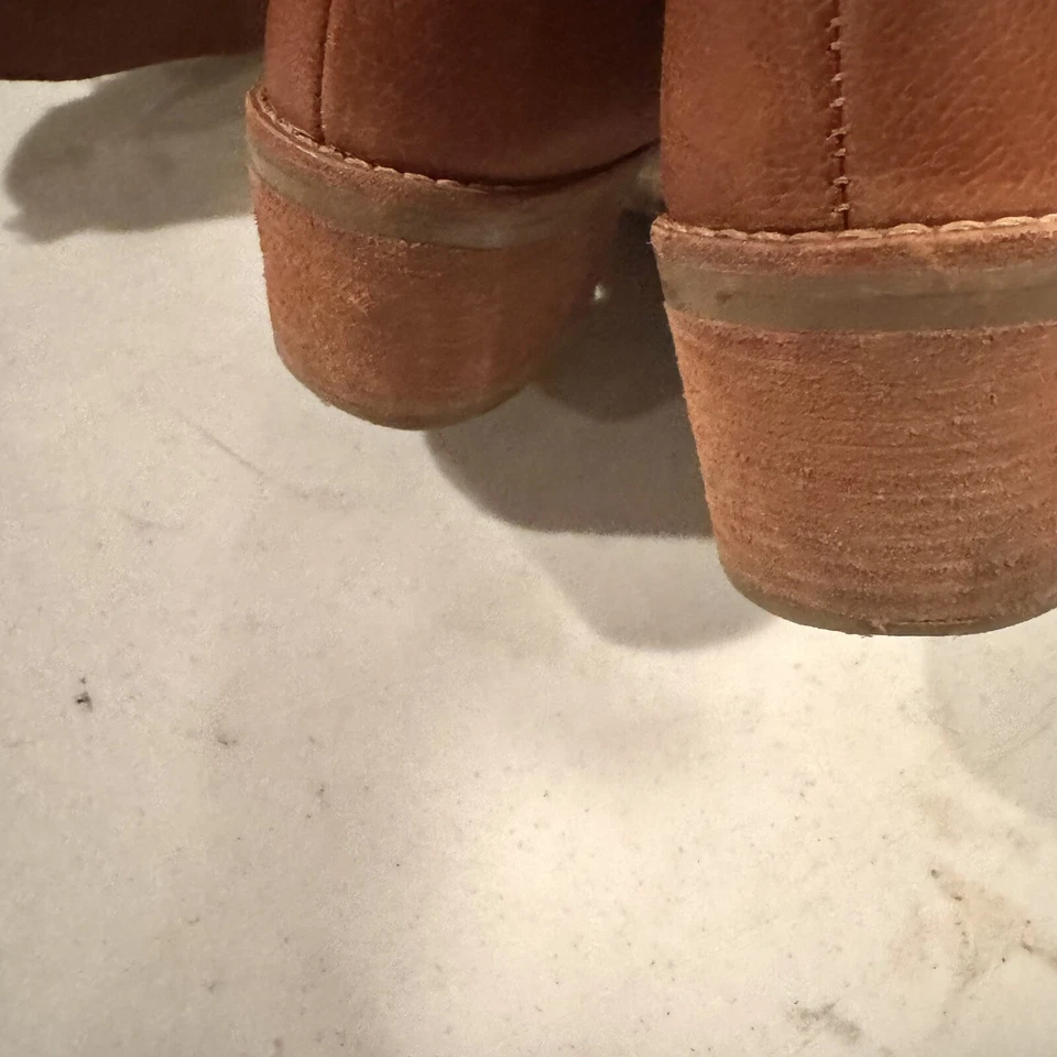 Botas Michael Michael Kors Cuero Guijarro Tacón Piel de Oveja Marrón Talla 7 Foto 4 de 4