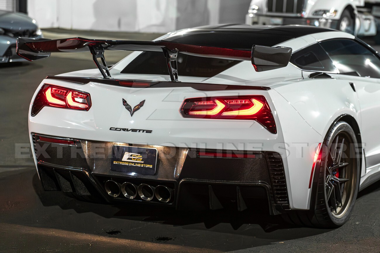 C7 Rear Sequential For 14-19 Corvette C7 Sequential Signal C8 Style LED Smoke Lens Rear ...