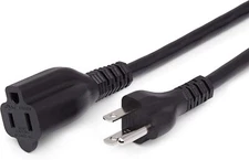 Amazon Basics Extension Cord, 15 ft 2-Pack – Black