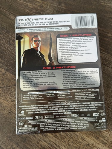 T2 TERMINATOR 2 Judgement Day The Extreme DVD Edition SEALED & NEW - Picture 2 of 5