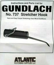 Gundlach 737 Single Stretcher Hook for carpet stretcher pigtail