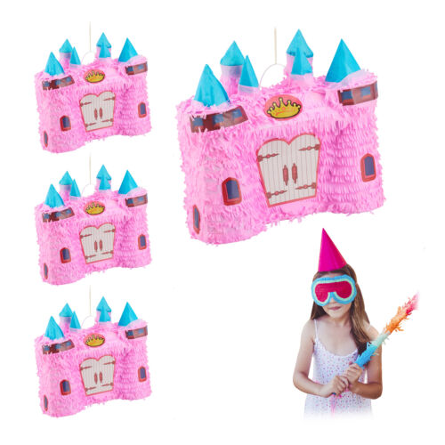 4x Piniata pinata na urodziny dla dzieci zabawa urodzinowa motyw bajkowego zamku - Zdjęcie 1 z 9