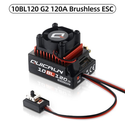 Hobbywing QUICRUN Sensored 120A / 60A 2-3S Lipo Brushless ESC for 1/10 Car - Picture 18 of 25