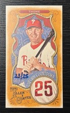 2025 Topps Allen & Ginter - Jim Thome Uniform Countdown Mini /25 SSP UC-25