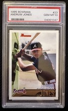 1995 Bowman ANDRUW JONES #23 (RC) PSA 10 GEM MINT HOF 2026